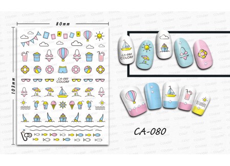 3D Nail Stickers - CA-080